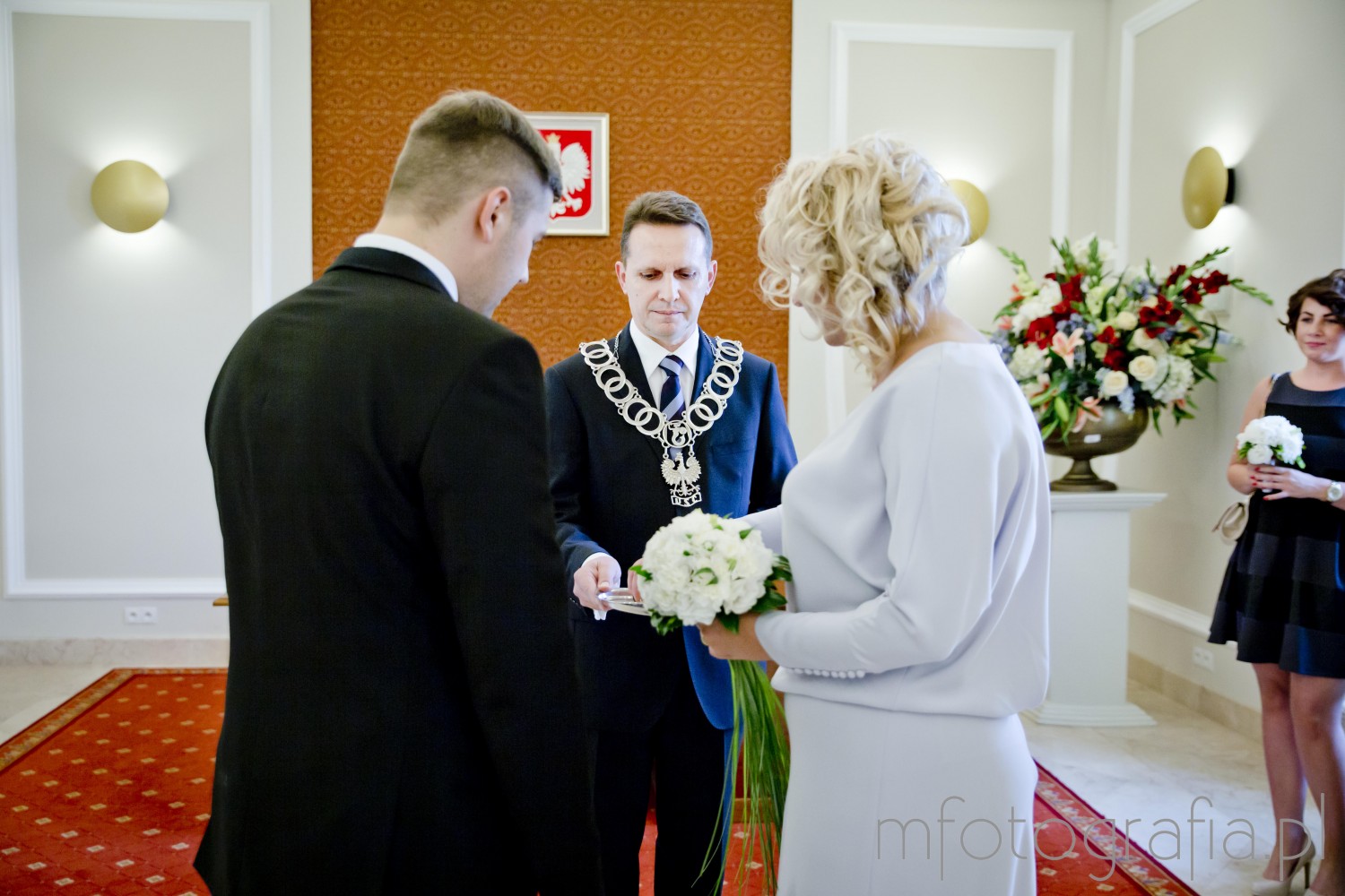 zdjęcia przysięgi ślubnej w Pałacu Ślubów w Warszawie