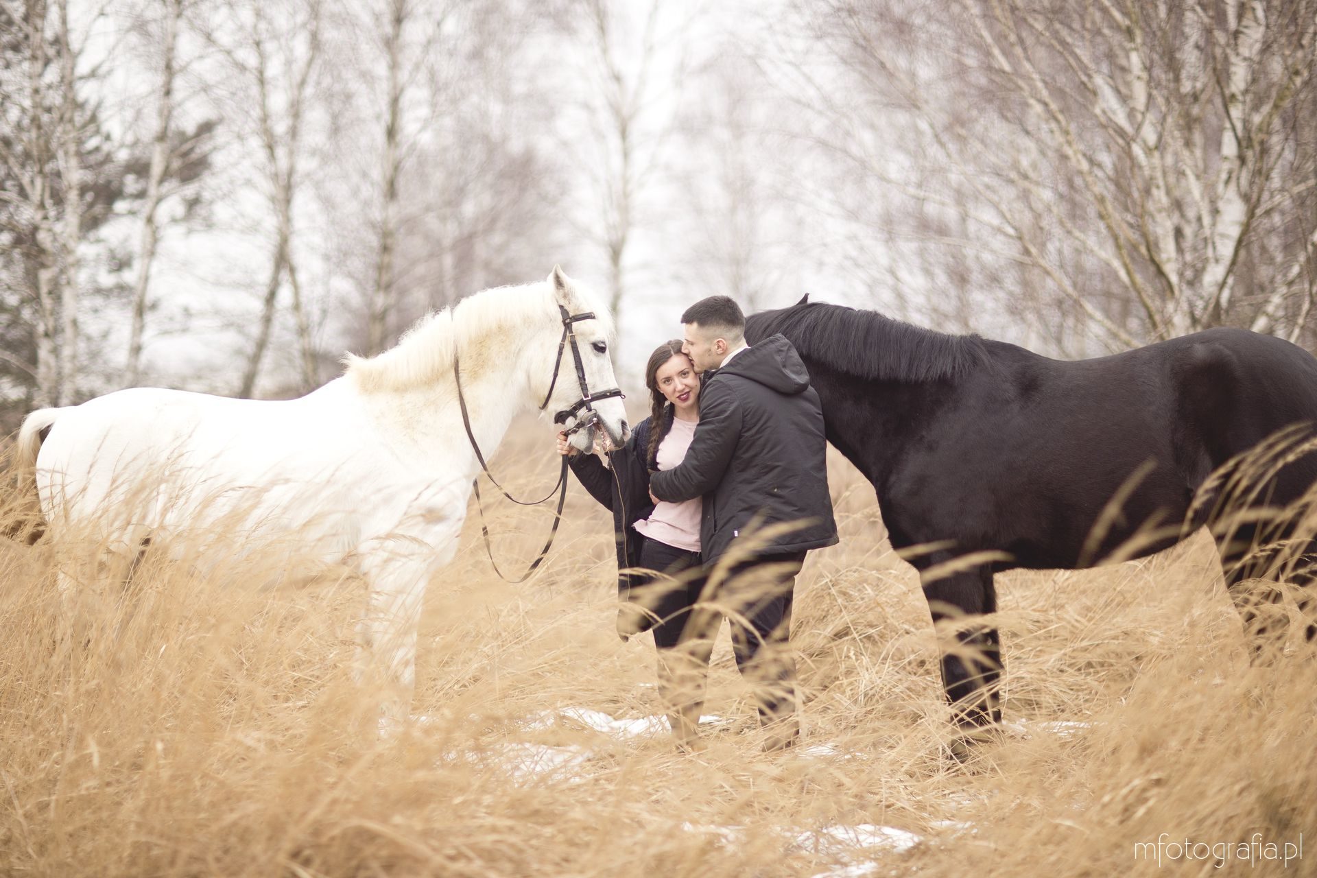 sesja zakochanych zimą