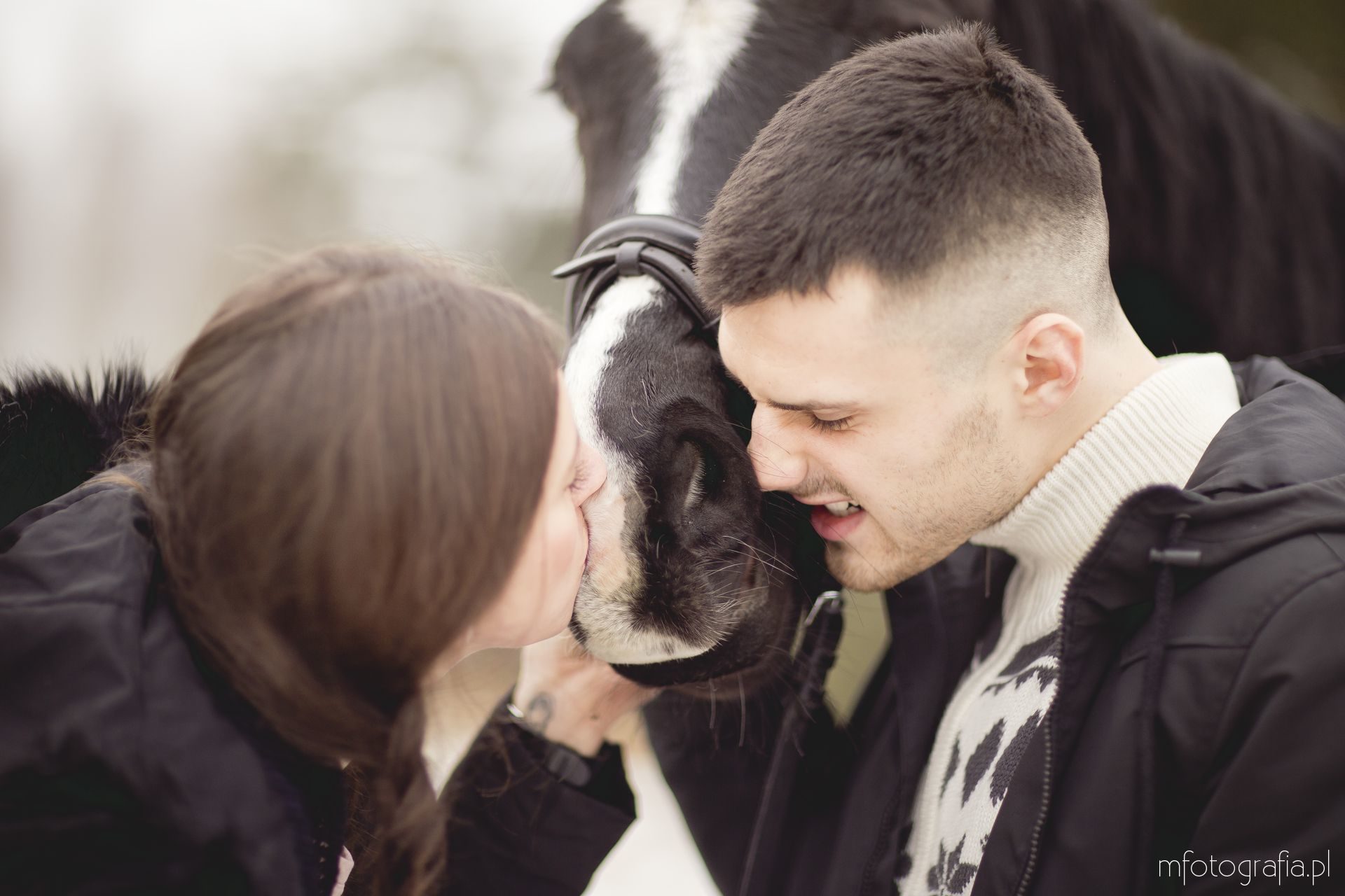 sesja zakochanych zimą