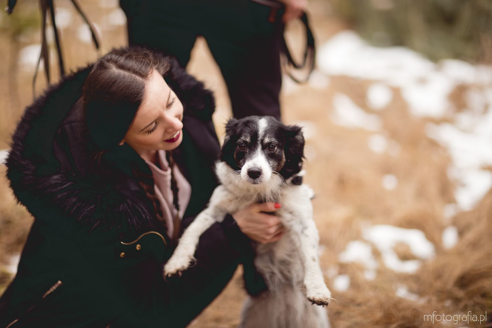 sesja zakochanych z psem