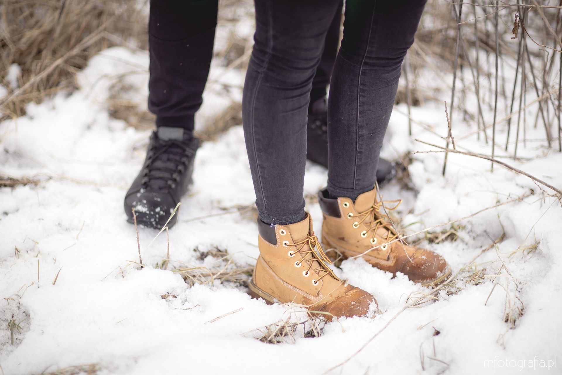 zimowe buty sesja