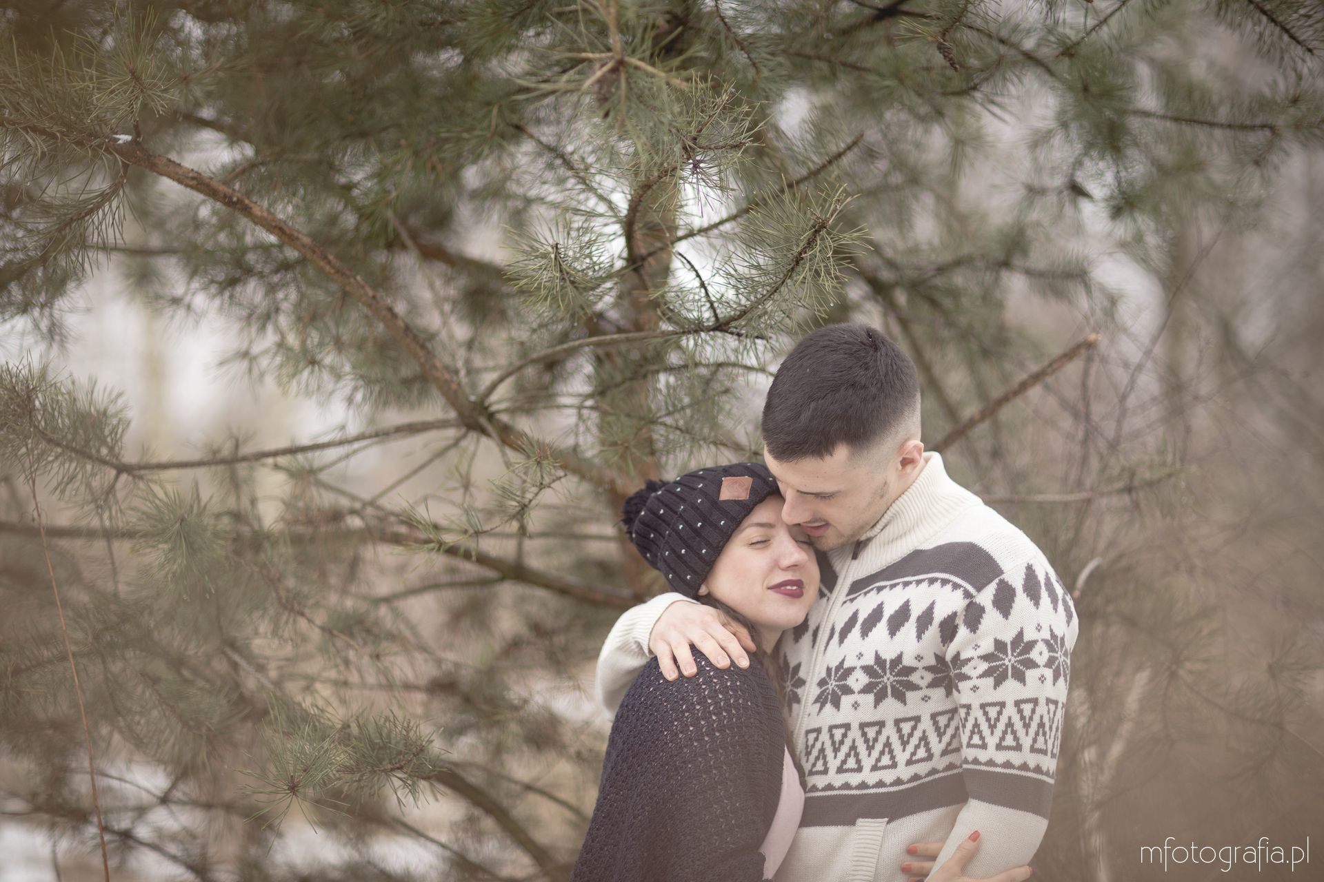 zimowa sesja fotograficzna