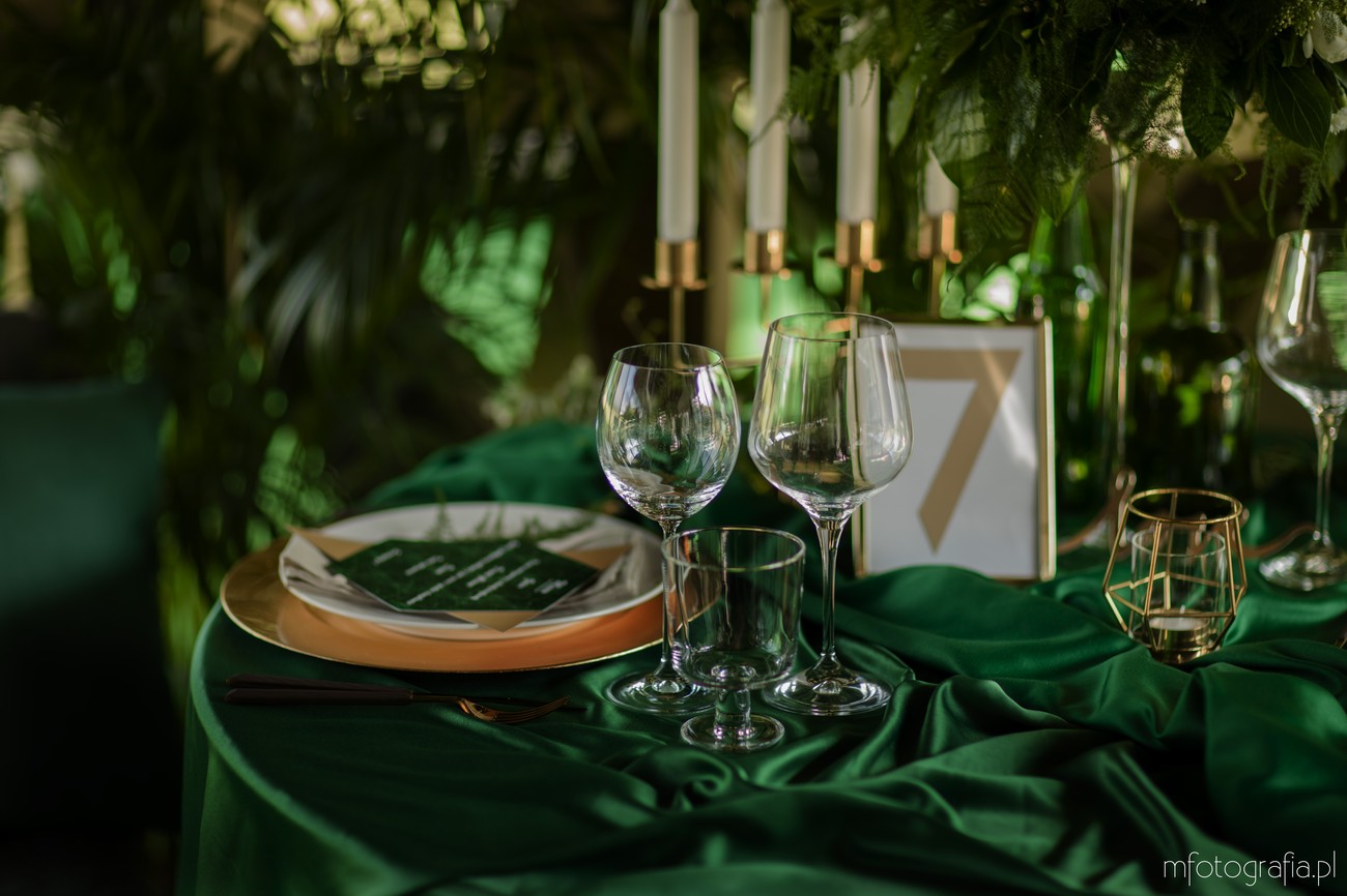 zielone inspiracje na ślub